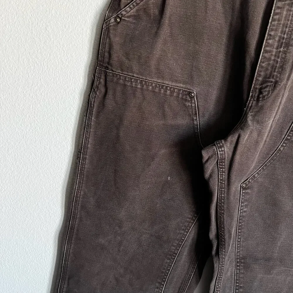 Carhartt B136 DKB brown double knee work wear carpenter pants